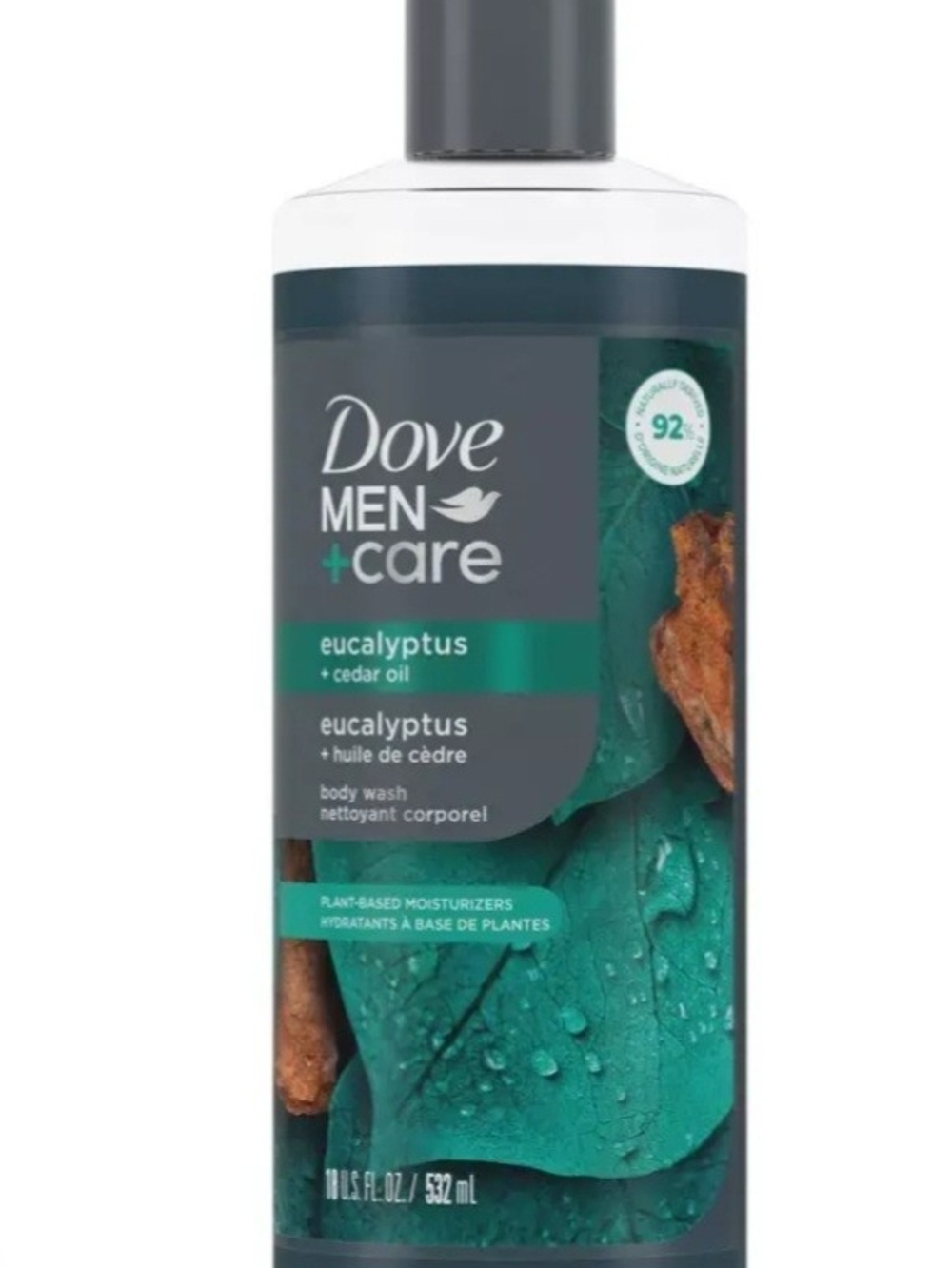 Dove Men+Care Eucalyptus + Cedar Oil Body Wash - Teal Bottle